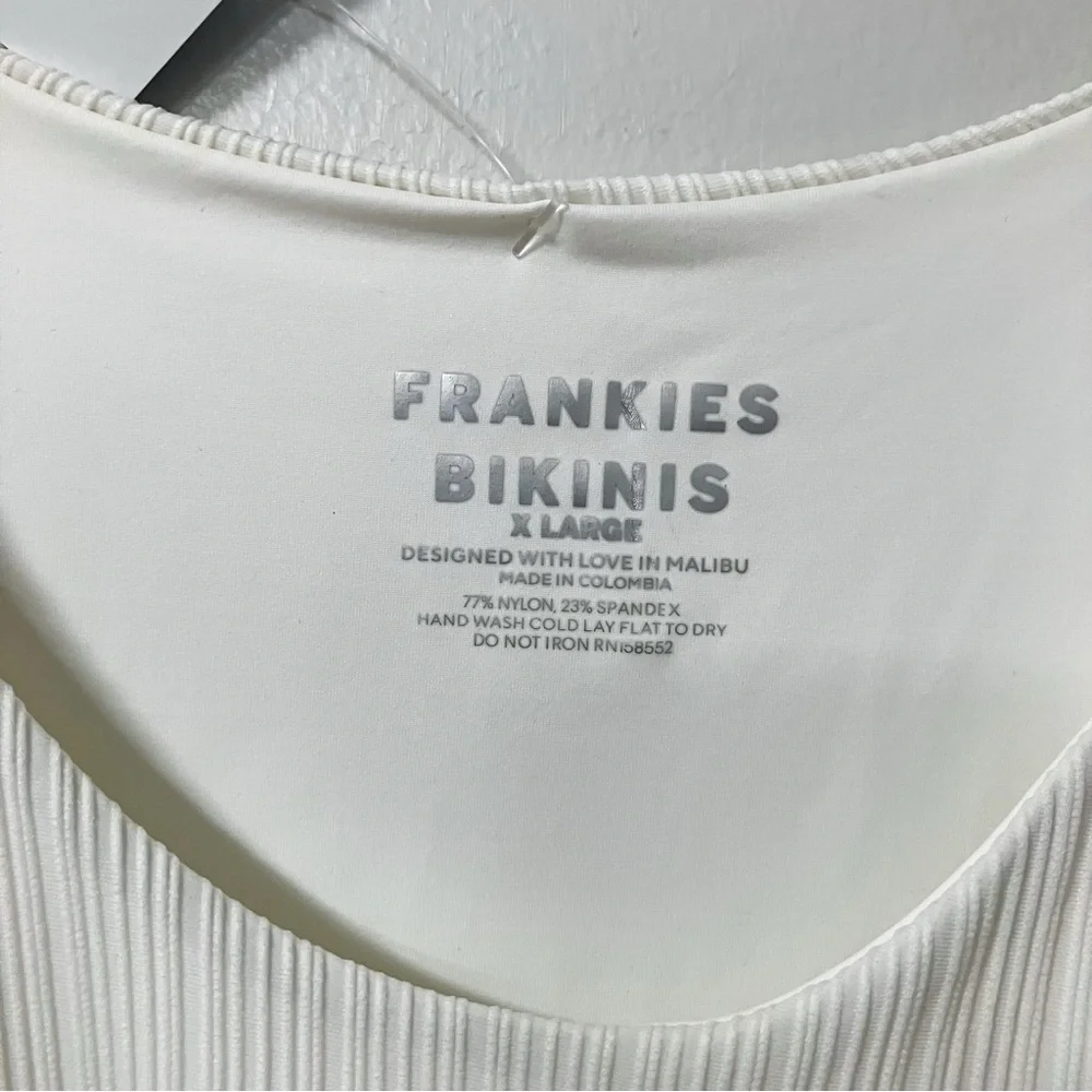 Frankies Bikinis | White Swimsuit XL